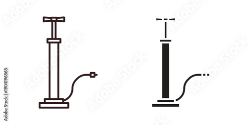 Air pump icon vector Illustration logo template pack