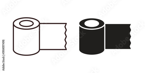Bandage roll icon vector Illustration logo template pack