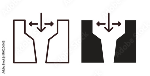 Gap icon vector Illustration logo template pack