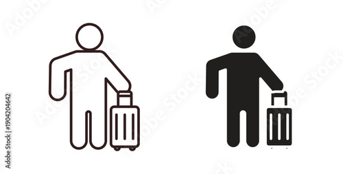 Guest icon vector Illustration logo template pack