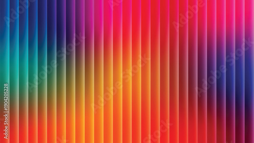 Vibrant rainbow gradient with vertical stripes background