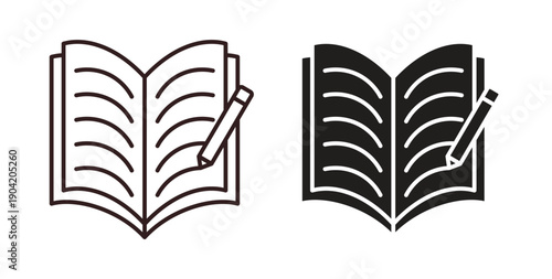 Homework icon vector Illustration logo template pack