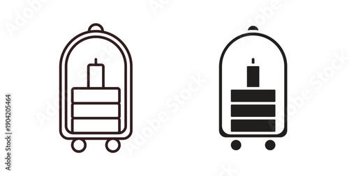 Hotel service icon vector Illustration logo template pack