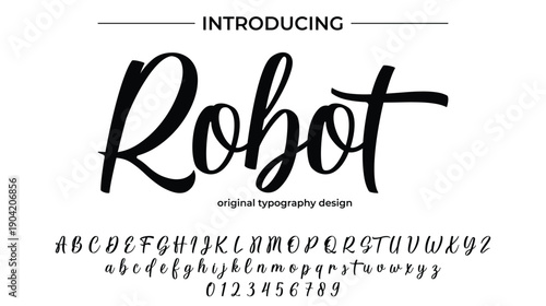 Robot - Elegant Script Font for Smooth Handwritten Design and Creative Typography