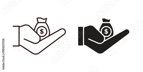 loan icon vector Illustration logo template pack