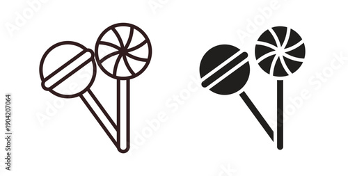 Lollypop icon vector Illustration logo template pack