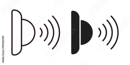 Motion sensor icon vector Illustration logo template pack