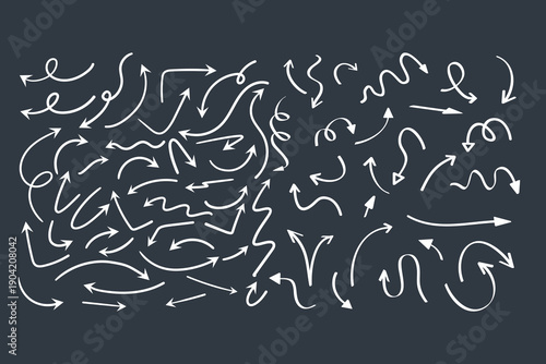 Hand-drawn Arrow Doodle Collection