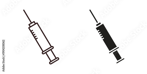 Needle icon vector Illustration logo template pack