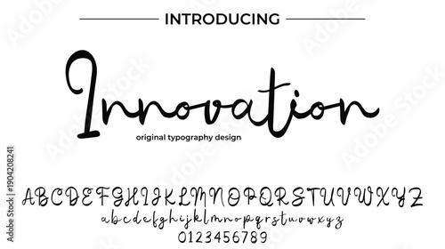 Innovation - Elegant Script Font for Smooth Handwritten Design and Creative Typography