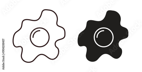 Omelet icon vector Illustration logo template pack