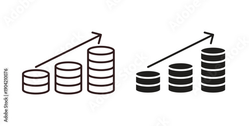 Revenue icon vector Illustration logo template pack