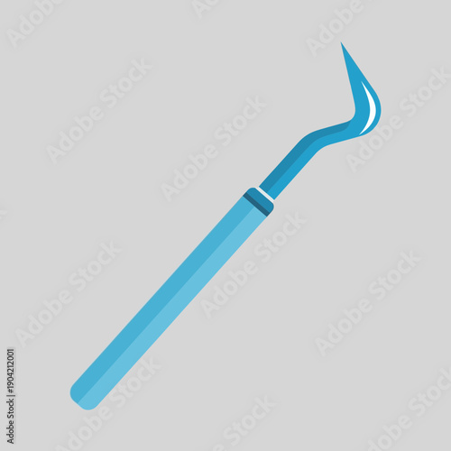 Dental Scaler Tool Vector Illustration