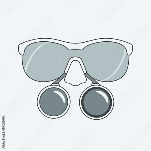 Magnifying Glasses Attached to Eyewear