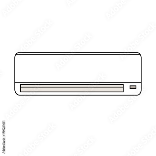 シンプルなエアコンのイラスト