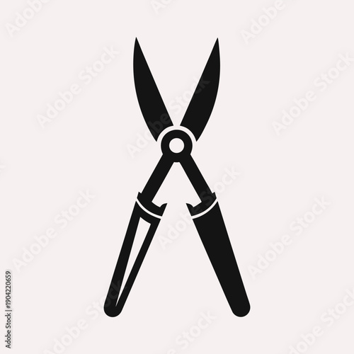 garden scissors isolated on white