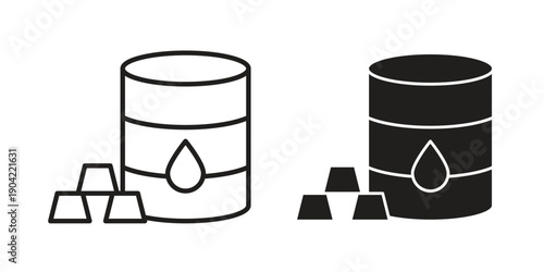 Commodity icon line illustration background. icon concept vector