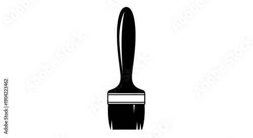 A sleek black paint roller for smooth wall finishing and even surface coverage.