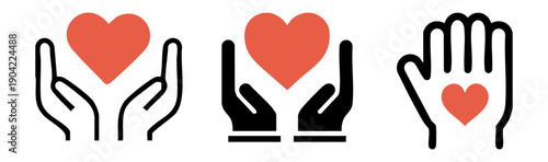 Sharing Donation Welfare Heart Love Icon Collection 나눔 기부 복지 하트 사랑 아이콘 모음