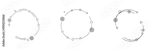 Geometric circular frames with abstract minimal elements