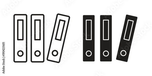 Library icon line illustration background. icon concept vector