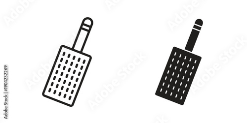 Microplane grater icon line illustration background. icon concept vector