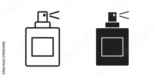 Perfume icon line illustration background. icon concept vector
