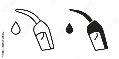 petrol icon line illustration background. icon concept vector