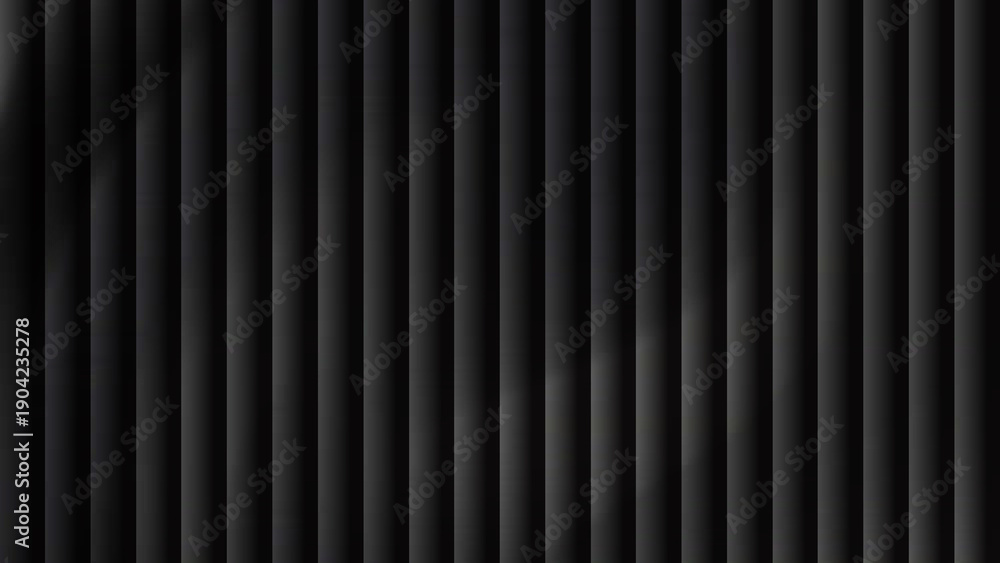 Fototapeta premium Vertical black lines pattern viewed from a straight-on perspective in a graphic design context