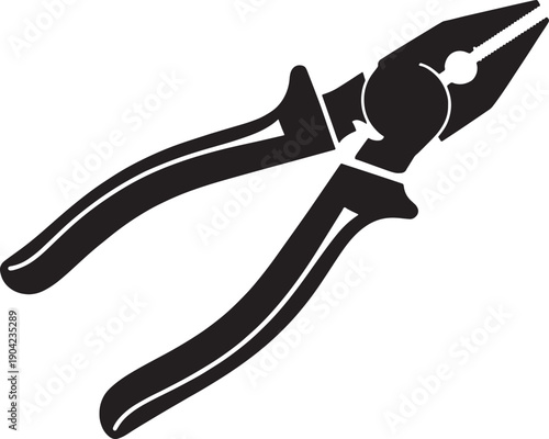 Pliers isolated on transparent background for gripping objects tightly