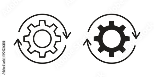 Recovery icon line illustration background. icon concept vector