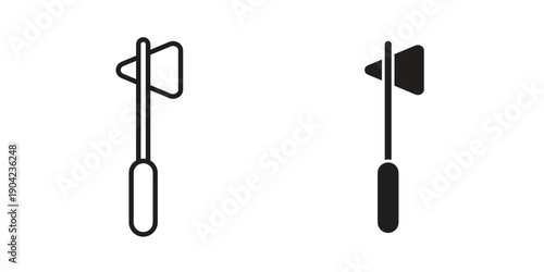 reflex hammer icon line illustration background. icon concept vector