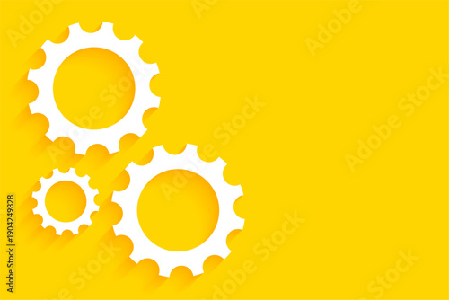 a gear wheel factory background for constructing the future