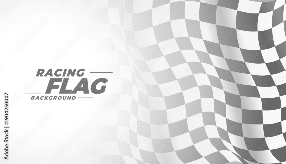 Naklejka premium racing flag winner background for motorsport winner