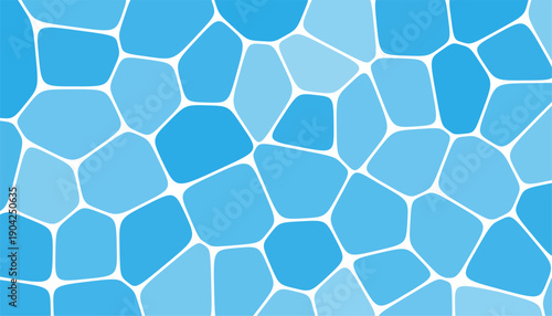 blue and white grid line voronoi pattern wallpaper design