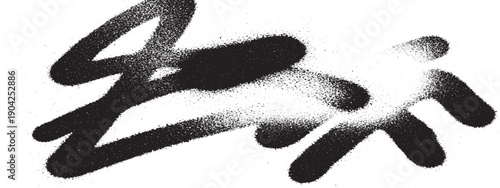 grafffiti brush storke spray balck design 