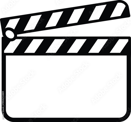Film Clapperboard Icon Vector