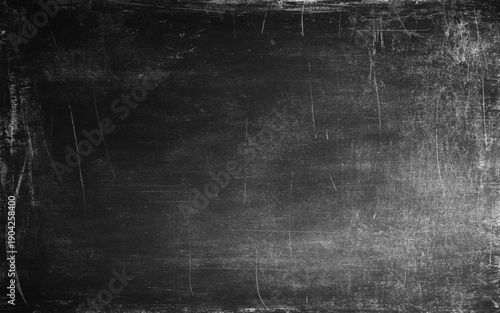 Grunge-Style Panoramic Concrete Surface with a Deep Black Chalkboard Feel, Rugged Slate Patterns, and Subtle Wear for a Realistic and Moody Atmosphere
