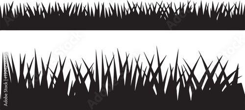 Seamless grass silhouette