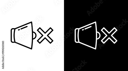 Mute Icon Sheet Black And White