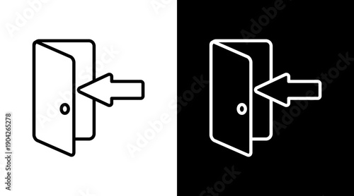 Login Icon Sheet Black And White