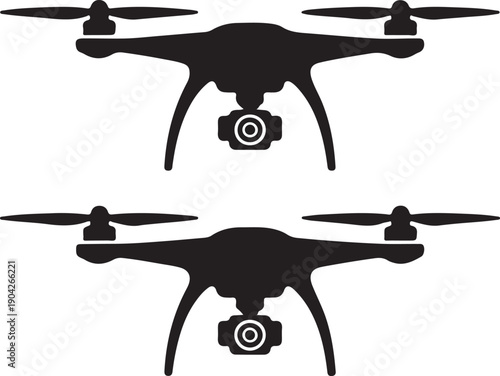 vector rc drone quadcopter with camera black symbol
