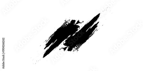 Vector Print Textured Tire Track . Design Element .Bike thread silhouette