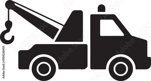 Vector tow truck symbol icon