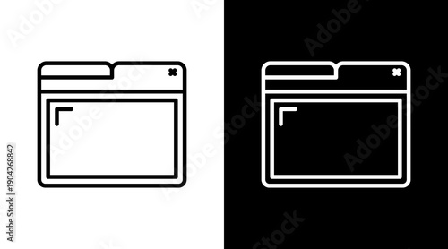 Website Icon Sheet Black And White