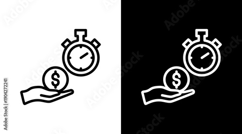 Loan Icon Sheet Black And White