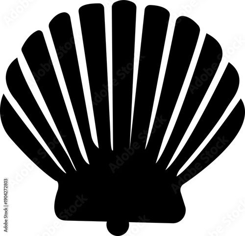 Sea shell silhouette set vector design big pack of illustration and icon .Sea shell sink stencil stamp set. Ocean exotic underwater seashell conch aquatic mollusk, sea spiral snail marine starfish sea