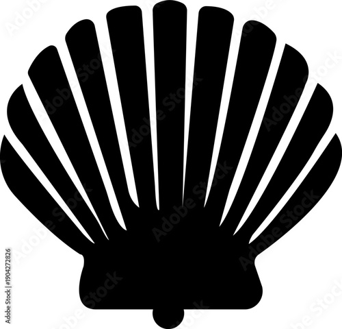 Sea shell silhouette set vector design big pack of illustration and icon .Sea shell sink stencil stamp set. Ocean exotic underwater seashell conch aquatic mollusk, sea spiral snail marine starfish sea