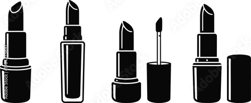 Lipstick cosmetic beauty icon with minimal design for app and web use