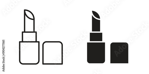 Lipstick icon design element, vector illustration. Editable vector collections.